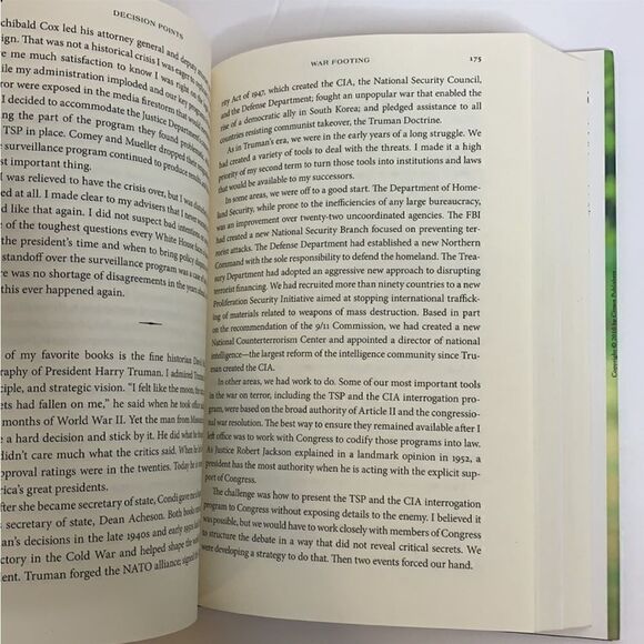 George W. Bush Decision Points President Of The United States Autobiography - Picture 8 of 9